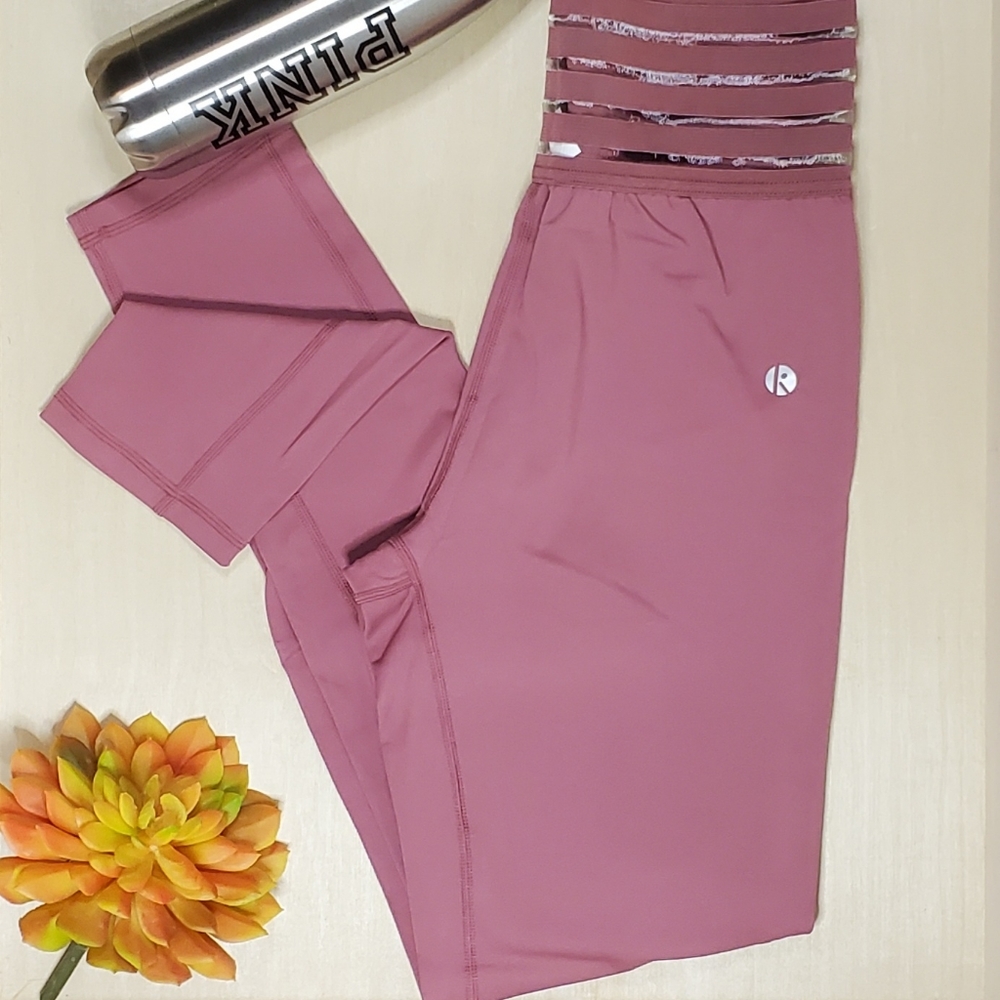 NEW Workout Leggings Pants Mesh High Waist, Tummy Control, Compression